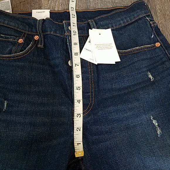 Nwt [LEVIS 501] SKINNY Button FLY Raw Hem Jeans - Picture 4 of 5